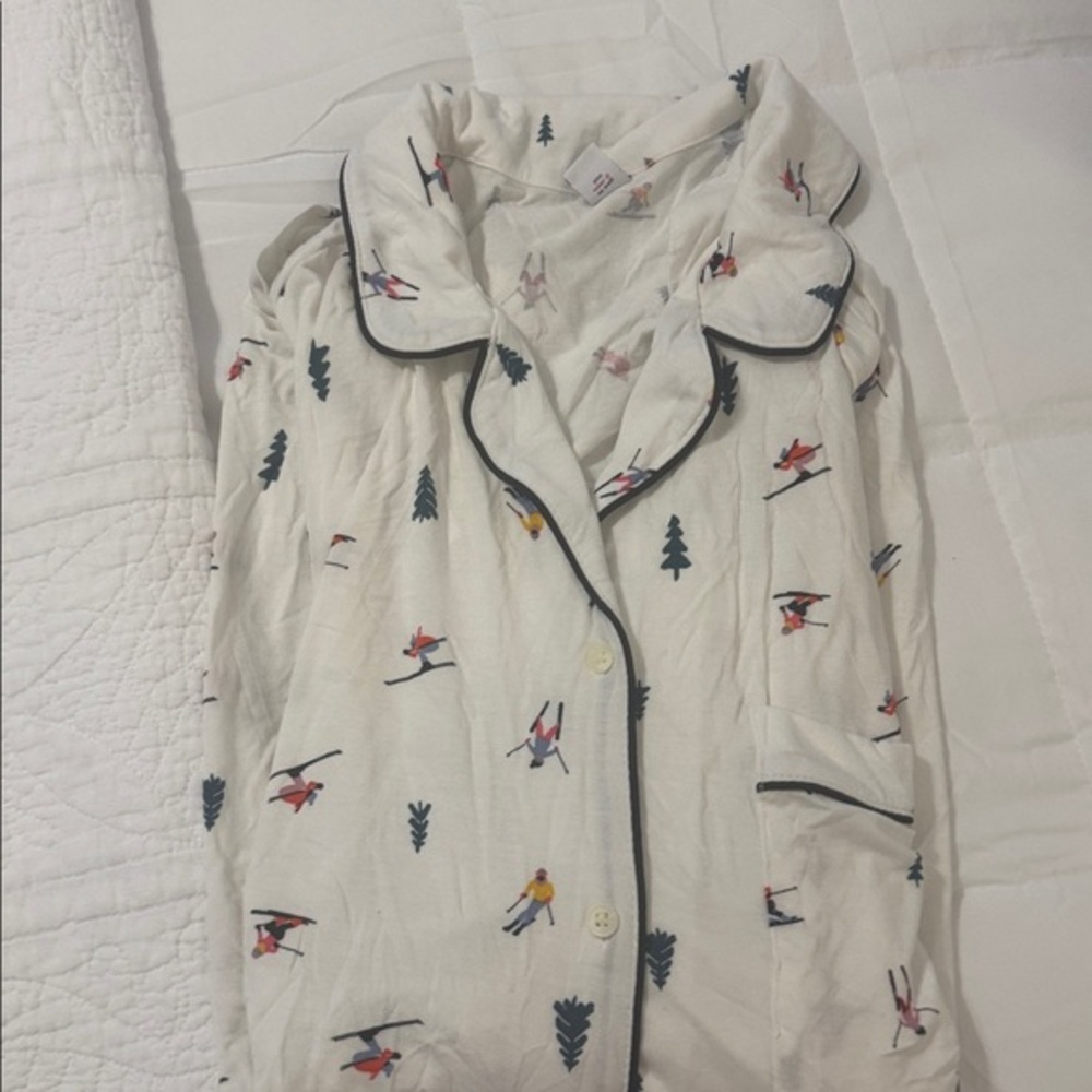 Old Navy White Ski Print Pajama Pants - 4X